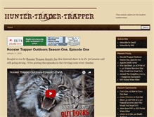 Tablet Screenshot of huntertradertrapper.com